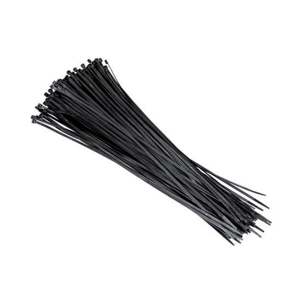 Legaturi cablu, 100 buc, 2.5 x 98 mm, culoare negru