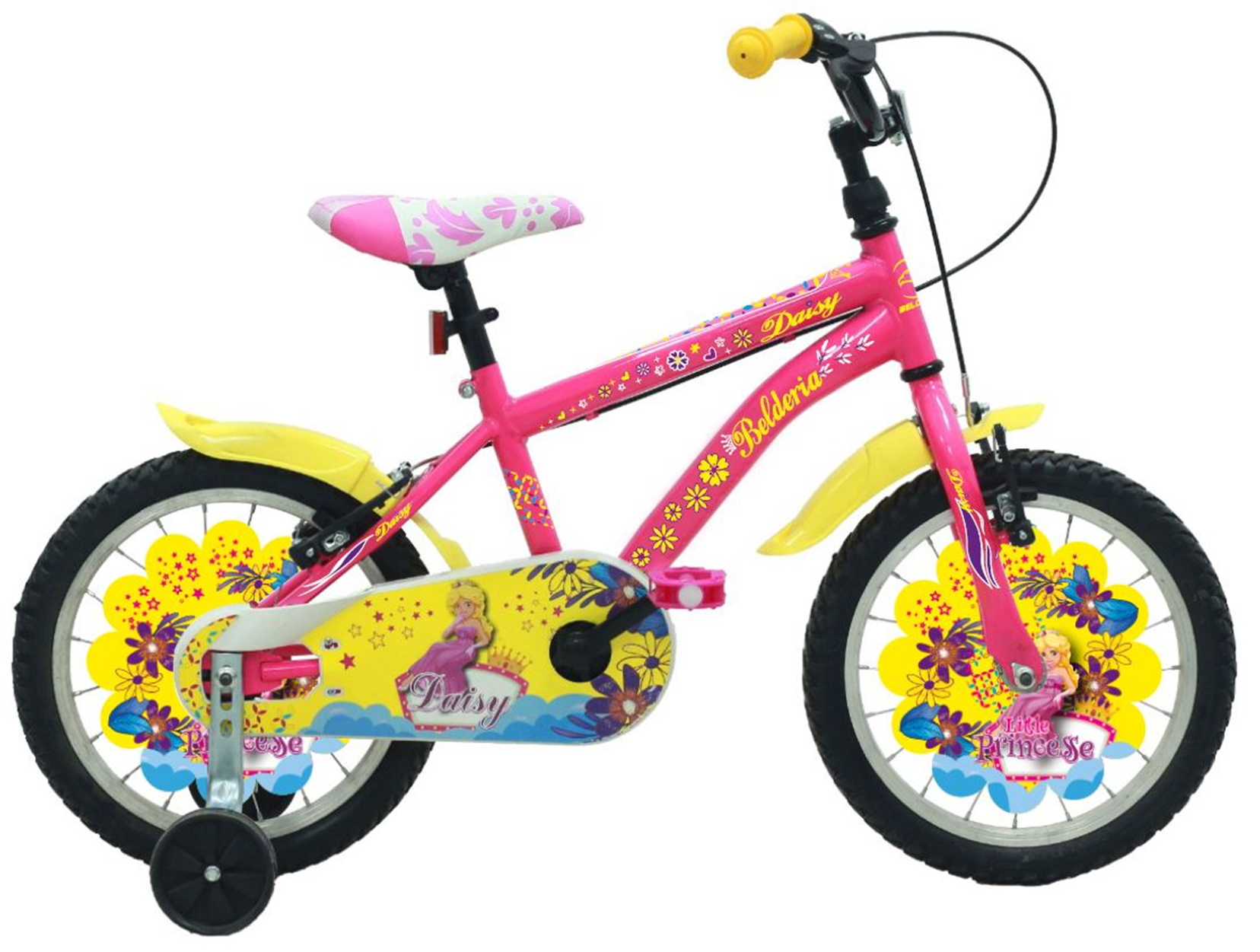Vision Bicicleta copii belderia daisy, culoare roz, roata 16, cadru din otel