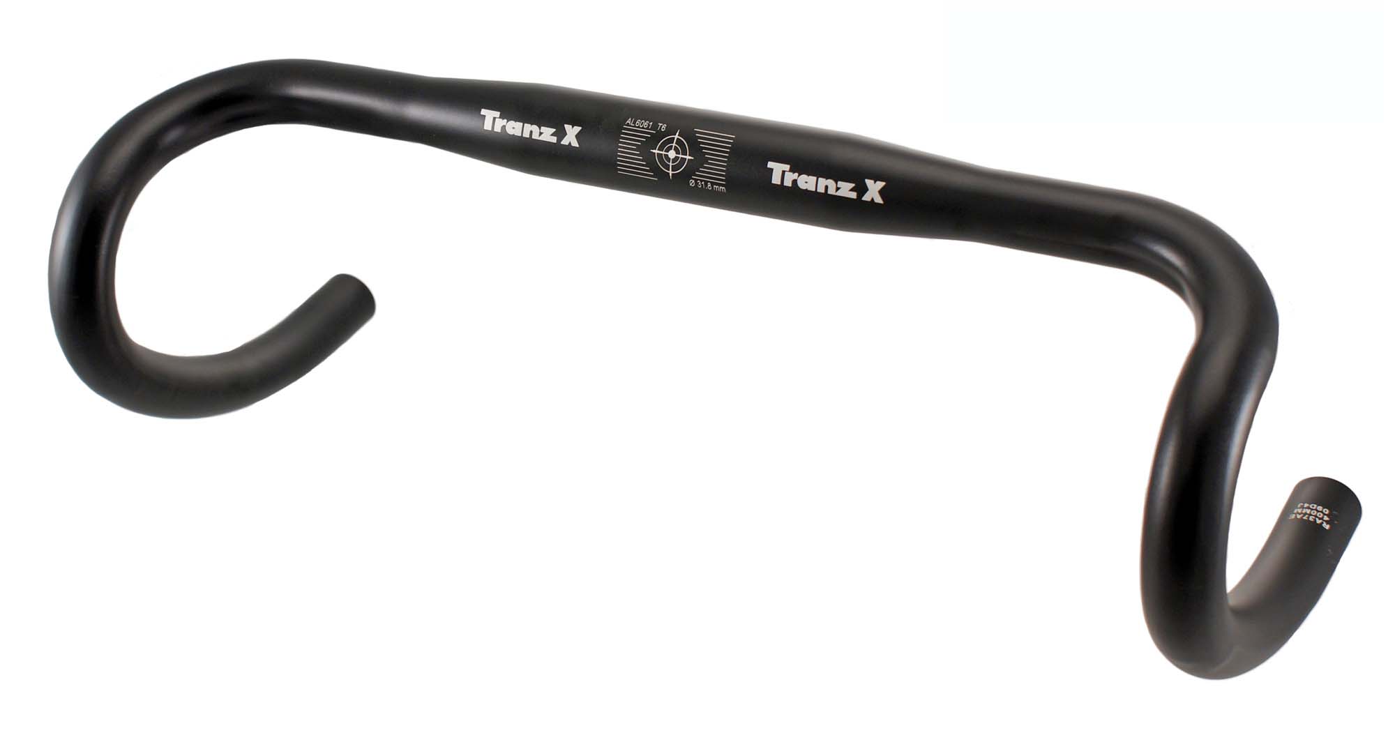 Ghidon cursiera Tranz-X Oversize, aluminiu, latime 420mm, Ø31,8, culoare negru