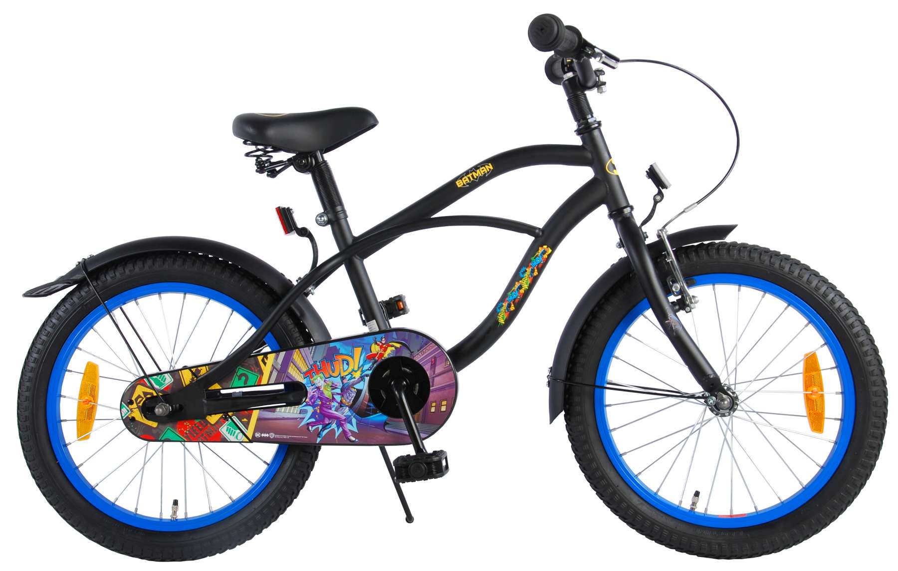 Bicicleta pentru copii batman - baieti - 18 inch - negru culoare negru
