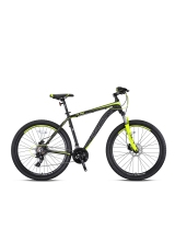 Bicicleta KRON XC 100, aluminiu, frane hidraulice, roata 29", 21 viteze, cadru 18", culoare negru/galben neon