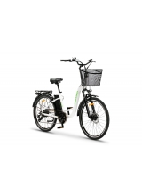 Bicicleta electrica E-Bike, ZT-13B, Li-Ion, roata 27.5", 250W, 36V, 10ah, Retro 2.0, culoare alb