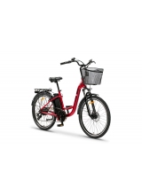 Bicicleta electrica E-Bike, ZT-13A, Li-Ion, roata 26", 250W, 36V, 10ah, Retro 2.0, culoare rosu