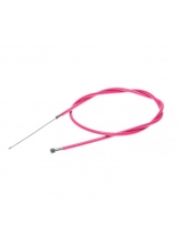 Cablu frana spate cu teaca, pentru biciclete, lungime cablu 1650mm, lungime teaca 1500mm, culoare roz
