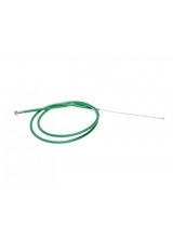 Cablu frana fata cu teaca, pentru biciclete, lungime cablu 1000mm, lungime teaca 850mm, culoare verde