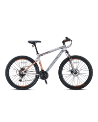 Bicicleta KRON XC 75, aluminiu, frane hidraulice, roata 29", 21 viteze, cadru 20", culoare gri/portocaliu