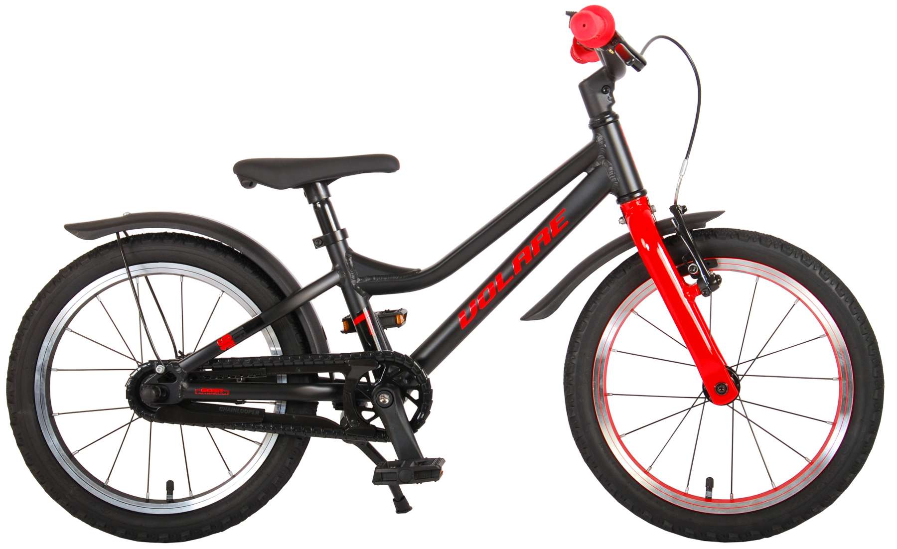 Bicicleta volare blaster pentru copii - baieti - 16 inch - negru rosu - colectia prime culoare rosu/negru
